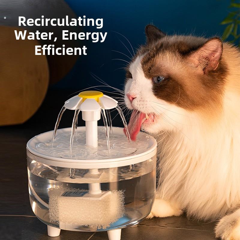 猫咪饮水机自动循环流动静音宠物饮水器小猫喝水器水盆狗狗喂水碗