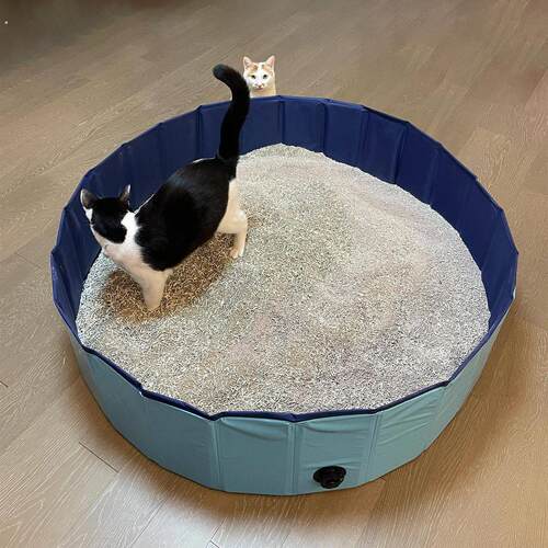 猫砂盆超大号加大加高宠物厕所开放式外出可折叠便携猫屎盆防外溅