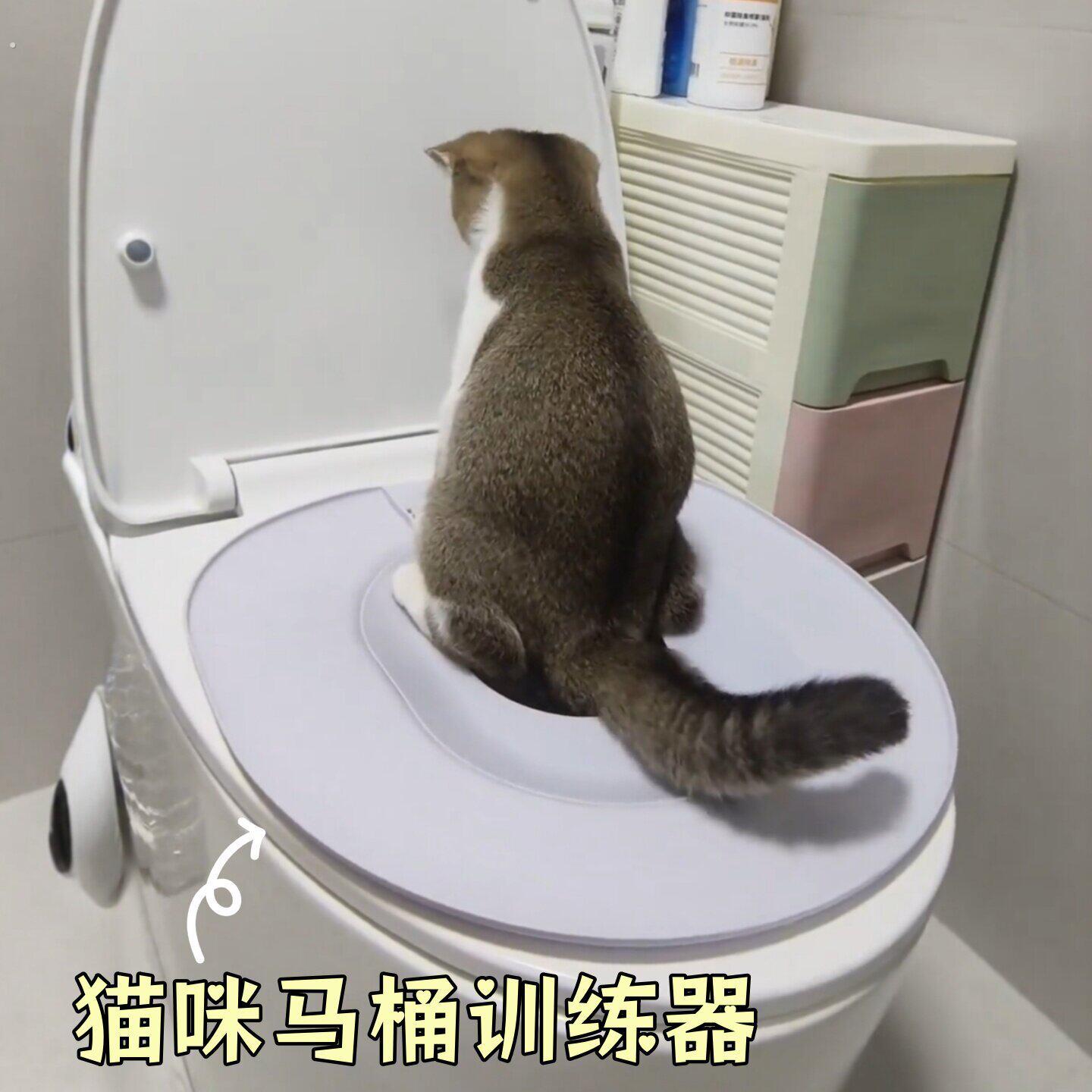 马桶猫咪拉屎辅助器防臭猫砂盆宠物防外溅猫坐便器狗狗厕所训练器