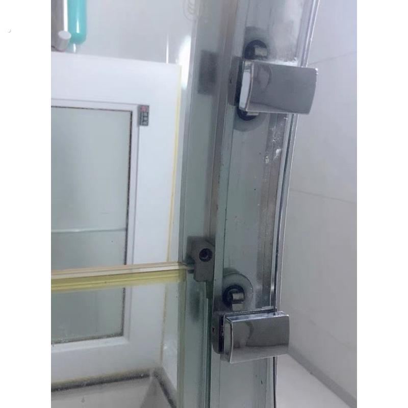 浴室轮子轨道玻璃拉门老式吊双轮全铜圆弧滑轮玻璃门摇摆滚轮转动