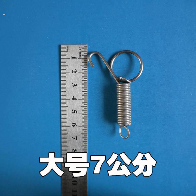 不锈钢兔笼门挂钩养殖兔鹌鹑鸟笼门弹簧挂钩不生锈配件