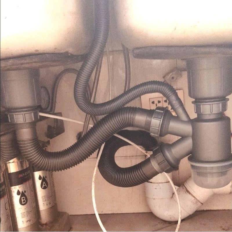 厨房水槽管水池防臭器不锈钢配件排水管沥水篮洗碗池套装
