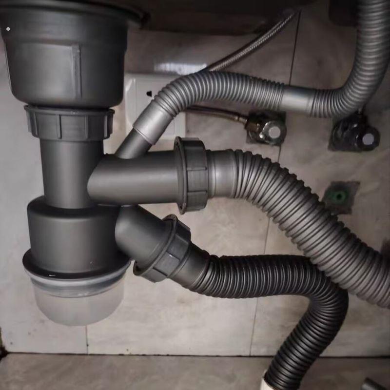 厨房水槽配件防臭套装器洗菜盆双槽管道水池洗碗池排水管