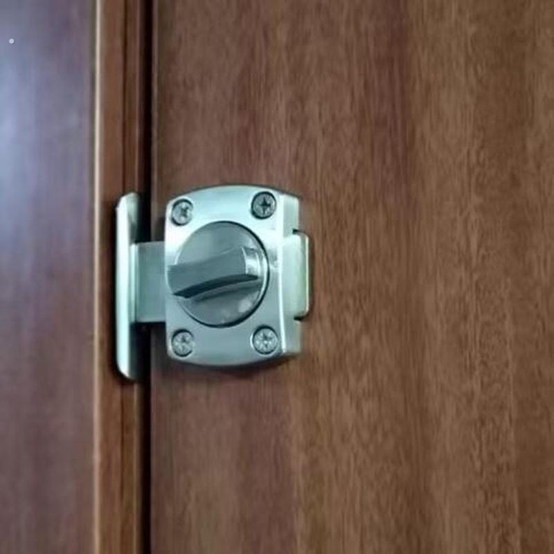 插销锁扣房门锁免打孔简易门锁门闩卡扣卧室门锁木门神器门窗反锁