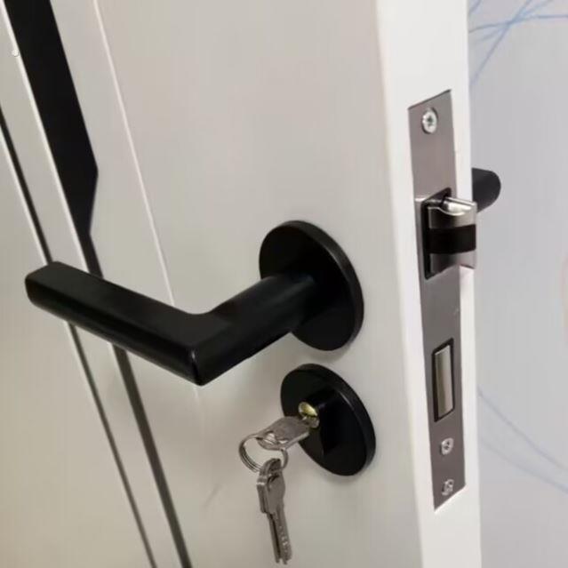 家用三合一套装门锁房门把锁平开合页不锈钢门吸合页加厚静音酒店