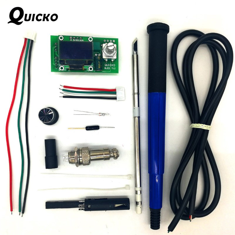 外贸正品 OLED数显T12焊台DIY套件正品控制器板烙铁手柄