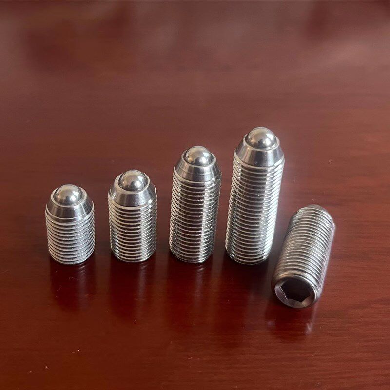 304不锈钢M10细牙内六角波珠幼牙定位弹簧球头柱塞波仔机米螺丝钉