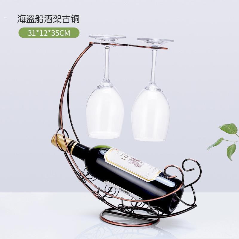 创意红酒杯架红酒杯架倒挂家用酒杯架高脚杯架倒挂红酒架摆件酒架