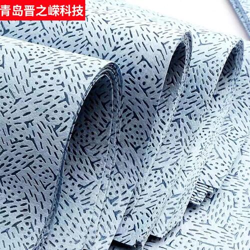 甄选山东无尘纸蓝色树皮纹擦拭布 丝印网版无尘卷纸油污清洁布