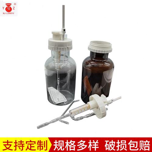 甄选上海求精玻璃加液器 微量手动可调加液器白/棕  可调定量 加