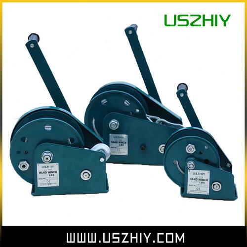甄选uszhiy牌进口自锁式手摇绞盘JC-C1200LBS小型绞车手动绞盘吊
