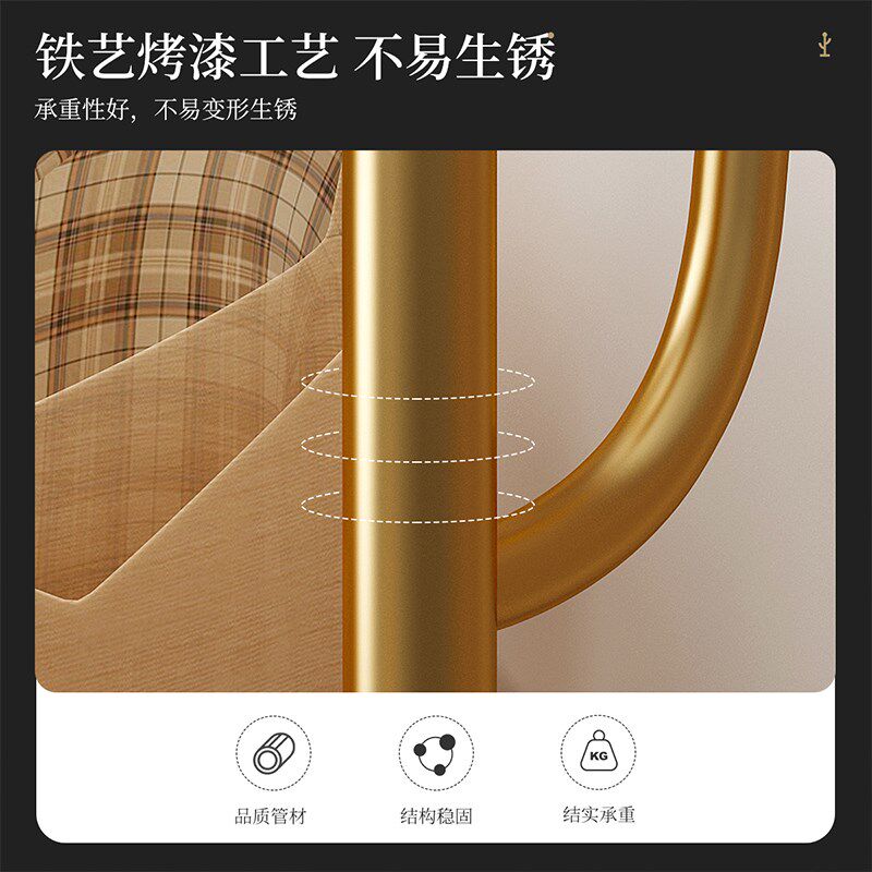 仙人掌挂衣架可移动衣帽架落地卧室网红轻奢家用室内晾衣架子铁艺