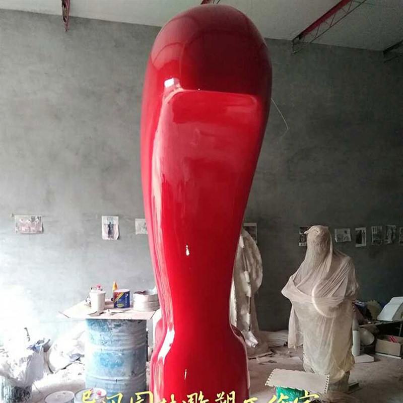 石膏设计定制抽象手指雕像定做大拇指标志性卡通雕塑订彩绘摆件