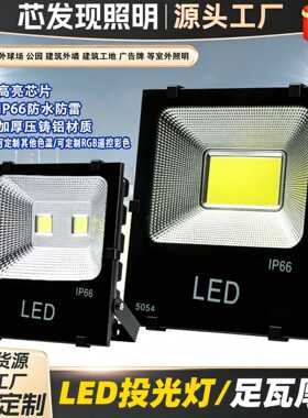 户外大功率led投光灯大面积高亮度防水庭院照树灯超亮泛光灯