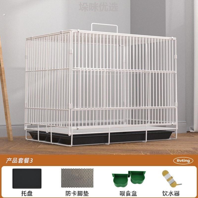 兔笼子双层专用不锈钢鸟笼室内家用八哥玄凤文玄凤子笼笼鸡苗虎皮