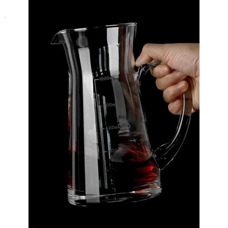 大容量带刻度红酒醒酒器倒酒器加厚玻璃白酒分酒器老酒勾兑分酒壶
