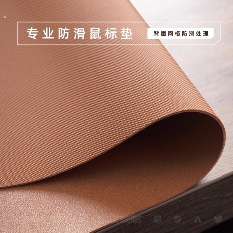 皮革电脑桌垫防水防滑超大皮质滑鼠垫学习写字书桌垫办公室桌面垫