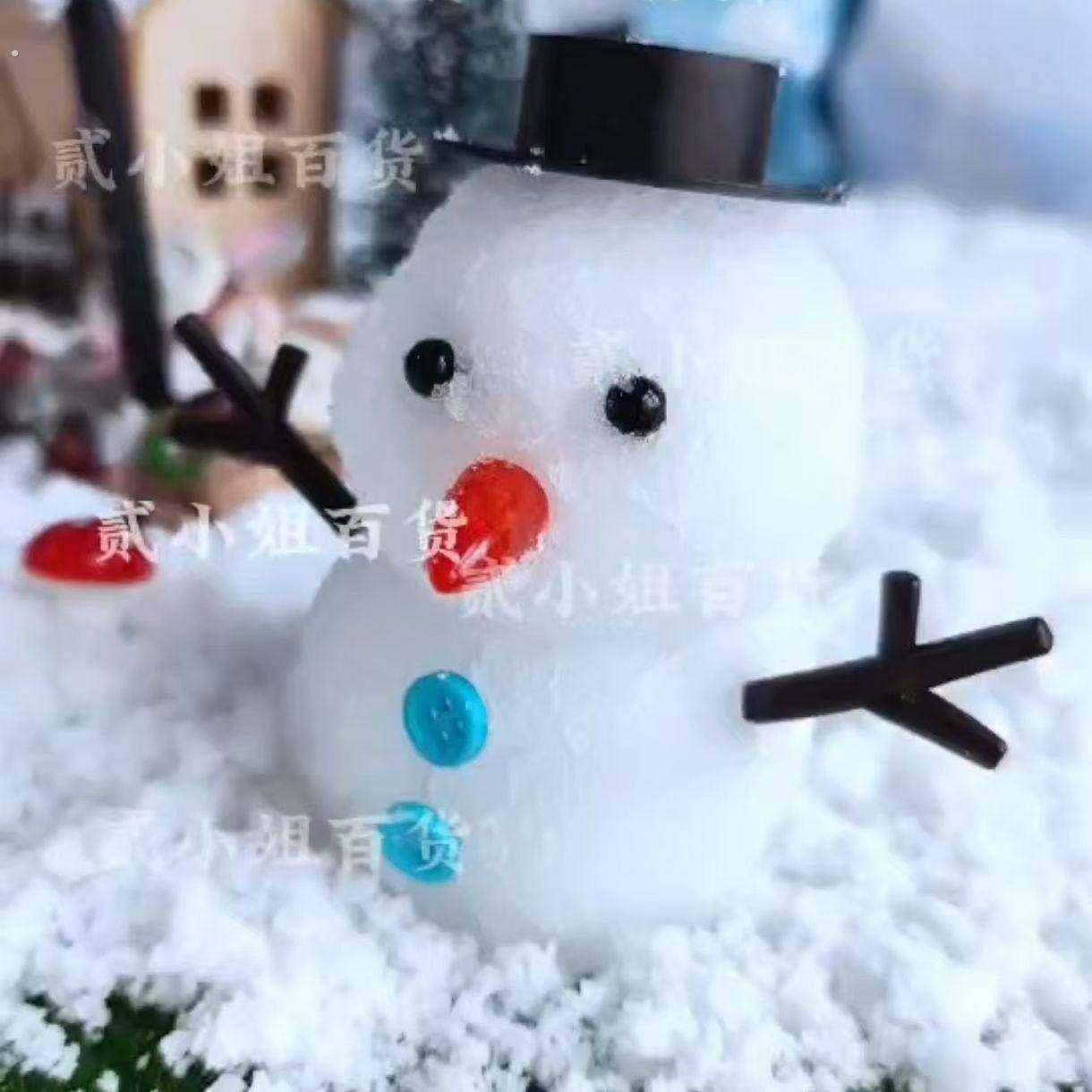 堆雪人配件圣诞节摆件新款装饰雪人配件多款形态可爱小雪人装饰物