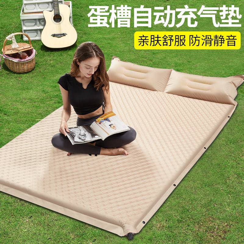 自动充气床垫户外露营可携式气垫床家用打地舖睡垫野营防潮帐篷地