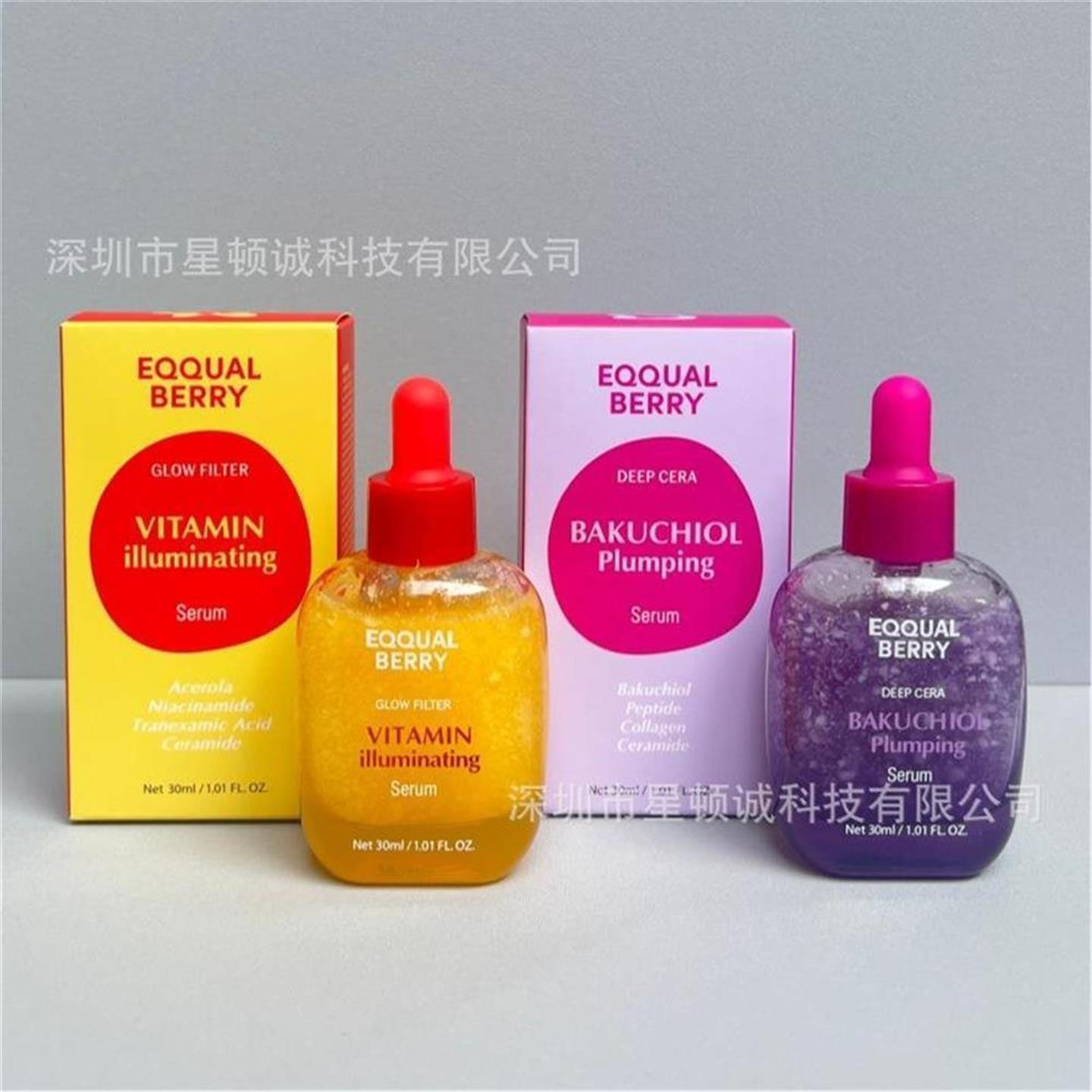 跨境EQQUAL BERRY补骨脂酚丰盈维他命Bakuchiol Volumizing精华液