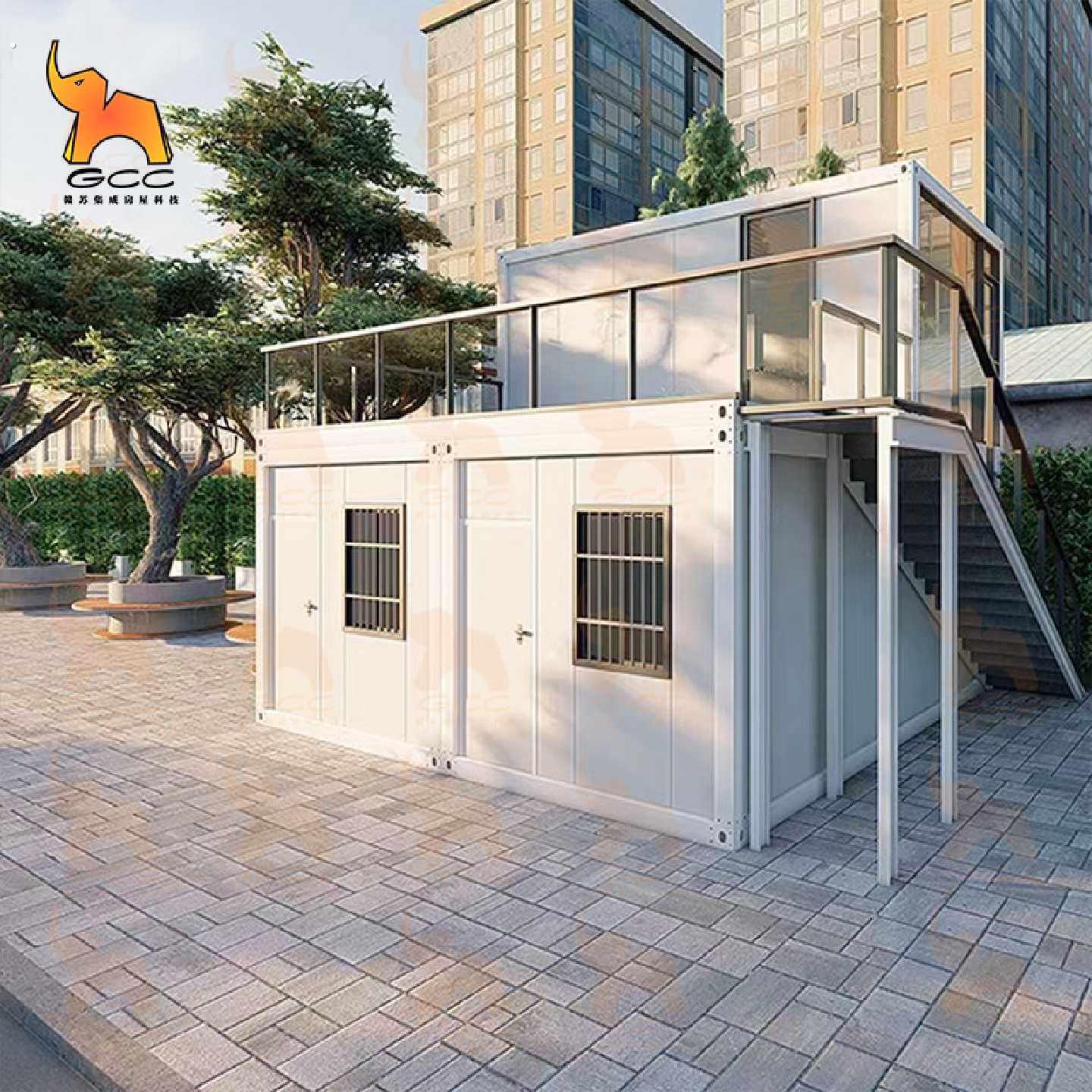 5950*3000*2800住人集装箱房子夹芯板移动活动板房组合房集成房屋