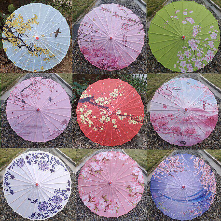 幼儿70幼儿56中国风汉服古装摄影油纸伞防晒国风伞杭州西湖舞蹈伞