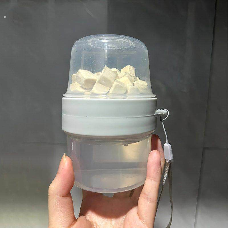 宠物水壶外出便携猫狗双层多用一体水粮杯创意随身饮水器遛狗神器