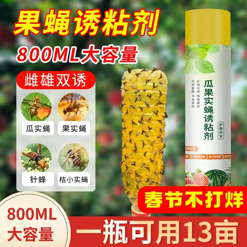 瓜果实蝇诱粘剂果蝇诱捕器灭杀针蜂药果实蝇引诱剂实蝇针蜂诱粘剂