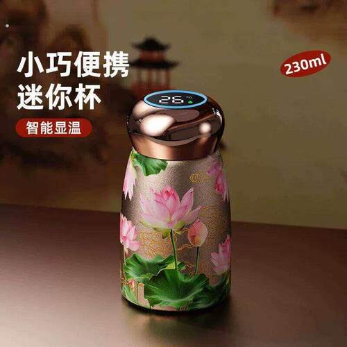 迷你小型保温杯陶瓷小巧可携式口袋水杯女士2025新款高颜值矮茶杯