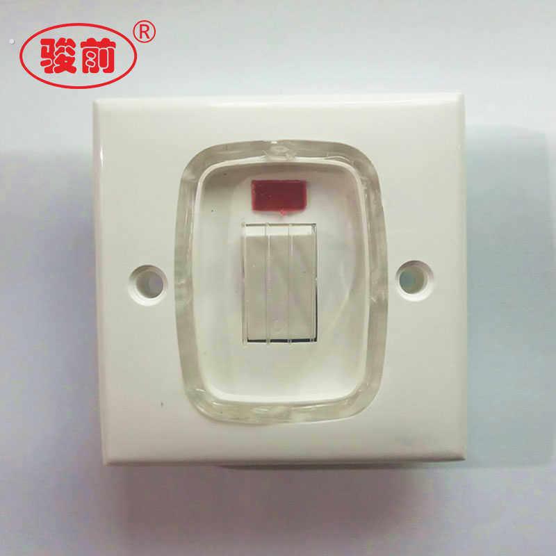炉灶通风机电机开关按钮瓦斯炉防水开关面板86型一开单控户外双联