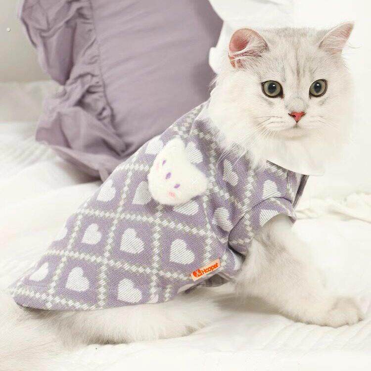 猫咪衣服防掉毛夏季薄款宠物春秋蓝猫渐层夏天幼猫小猫布偶小狗