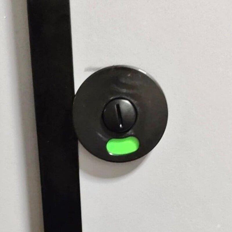 隔板指示锁平叠门洗手间尼龙厕所配件指示门加厚隔断锁扣不锈钢