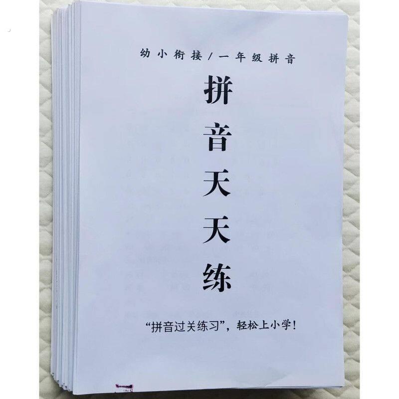2025新版幼升小暑假预习复习基础语文拼音天天练拼音每日一练