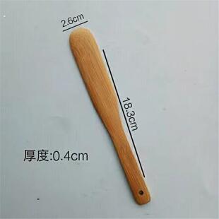 打磨光滑手工竹片竹板竹节圆形头刮板木棍木片馄饨水饺馅挑搅拌棍