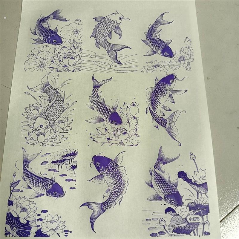 玉竹葫芦烙画转印套装手工雕刻拓印转印纸图案新手