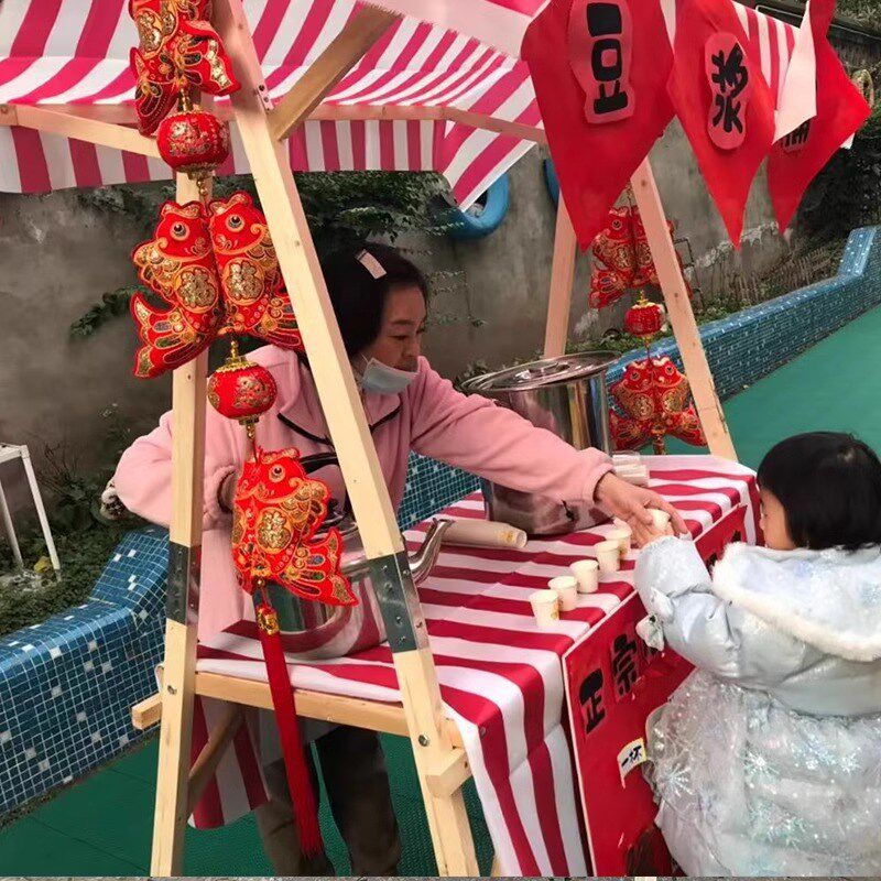 2025新款幼儿园跳蚤市场网红儿童爱心摆摊架子学校展示架义卖摊位