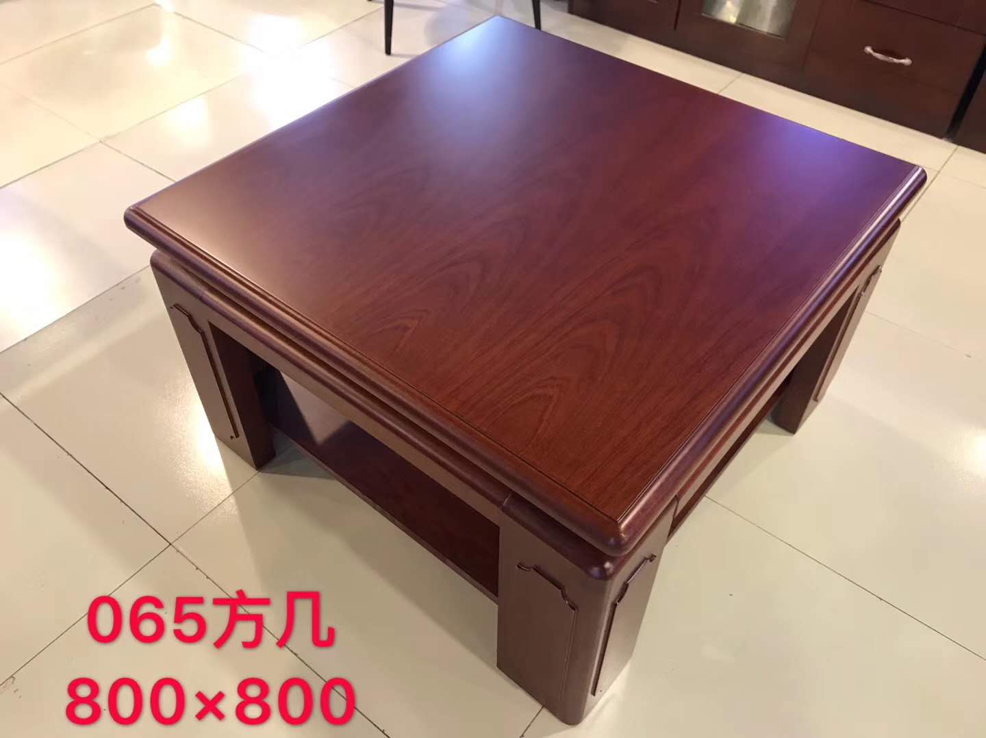 实木大方桌简约客厅茶几方几家用沙发边几正方形简约中式办公茶桌