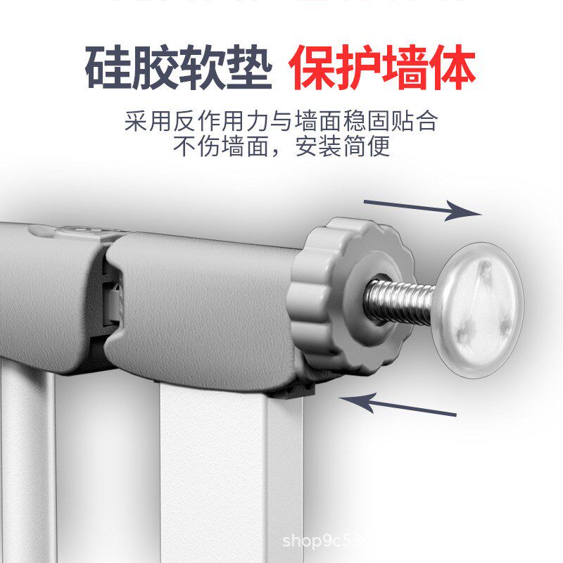 宠物围栏室内阳台楼梯口门栏栅栏自动回关加密加高免打孔猫门栏