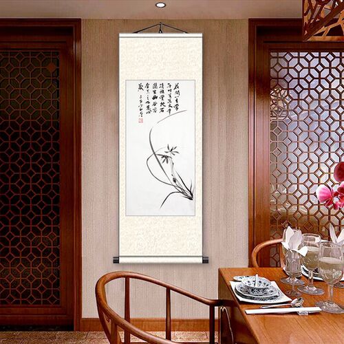 书法国画字画手工实木裱框 花鸟图装饰画尺寸定制服务