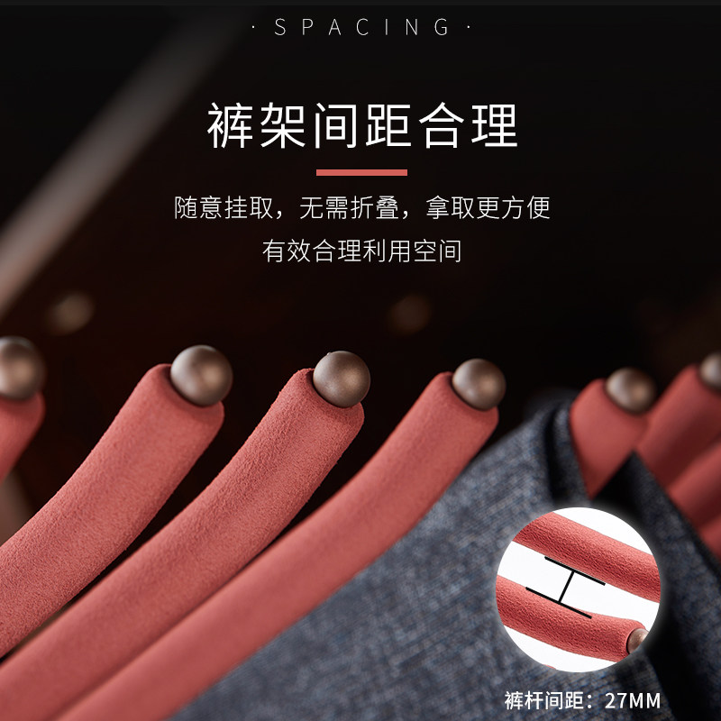 衣柜内置侧装伸缩裤架家用收纳神器阻尼轨道抽拉挂西裤子五金配件