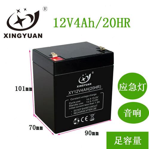甄选拉杆音响12v4.5AH电梯应急照明电 12伏5安喇叭卷闸门蓄电池