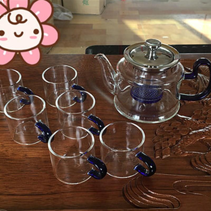加厚耐热玻璃煮茶壶茶具透明不锈钢玻璃过滤内胆整套装图片