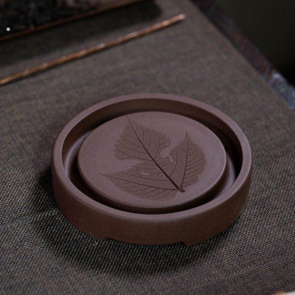 原矿紫砂壶承壶垫手工干泡盘工艺品茶具茶道配件茶宠摆件创意底座