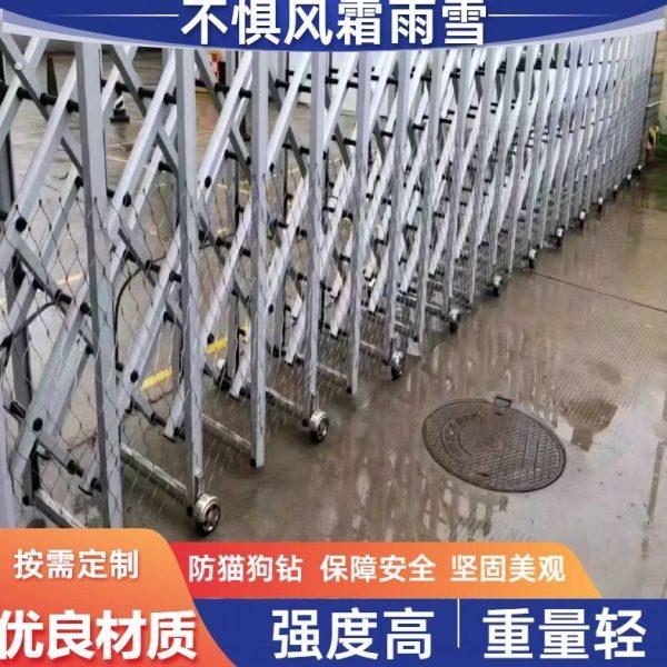 不锈钢钢丝绳网猫狗防钻网防盗网网格电动伸缩门防护网钢丝网围栏