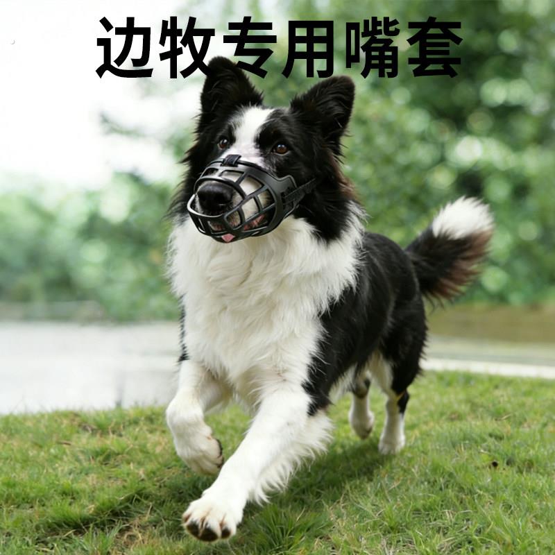 边境牧羊犬专用嘴套防乱吃狗狗外出防咬防叫扒不掉防咬人大型犬宠
