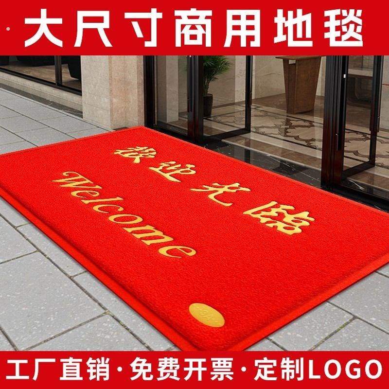 欢迎光临门垫进门地垫家用商用入户大门口迎宾脚垫子店铺开业地毯
