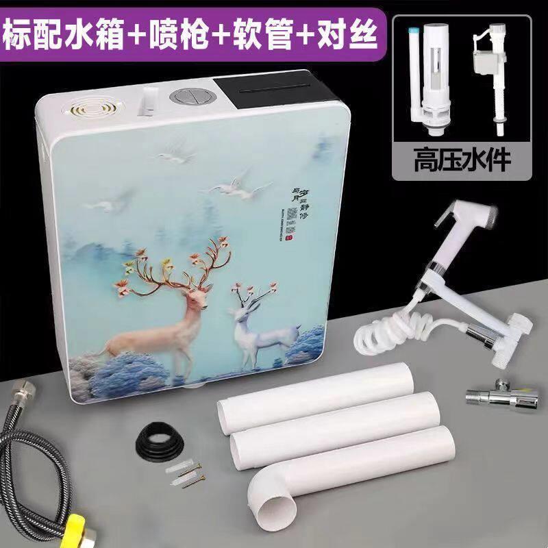 蹲便器抽水水箱家用卫生间节能厕所冲水箱马桶蹲坑冲水器蹲坑