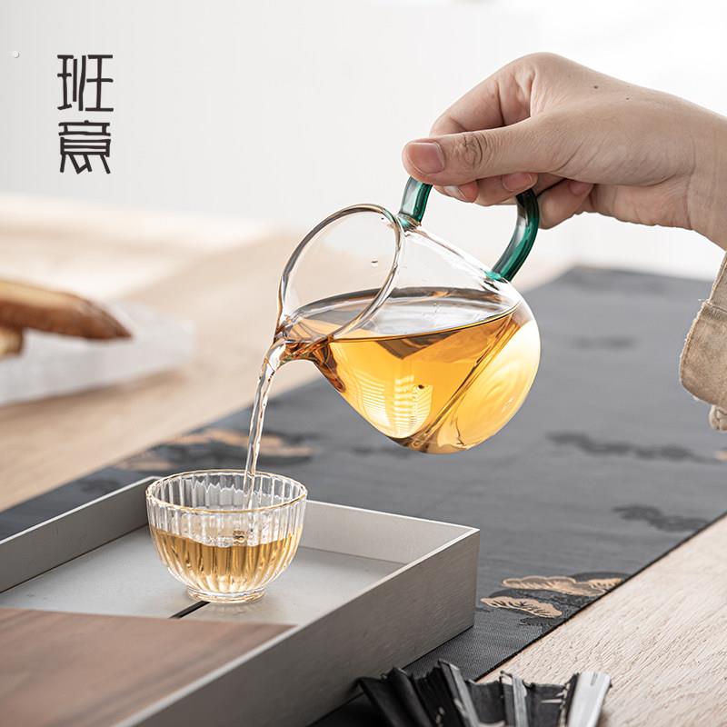 班意 玻璃公道杯匀杯公杯分茶器 分茶杯茶海纯手工高硼硅耐热玻璃图片