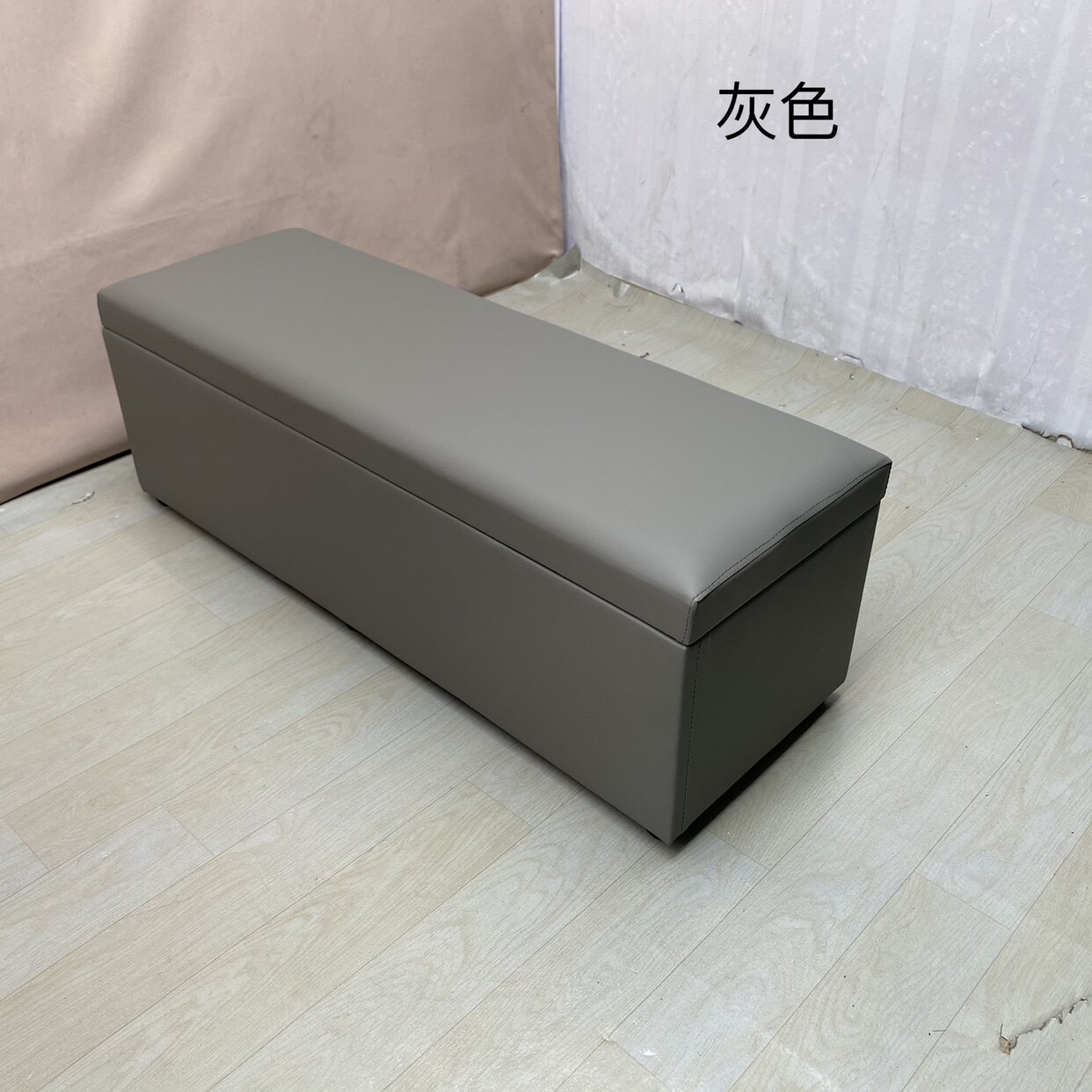 储物凳换鞋凳幼儿园软包凳长条凳商场舞蹈室双层实木可坐鞋柜皮革