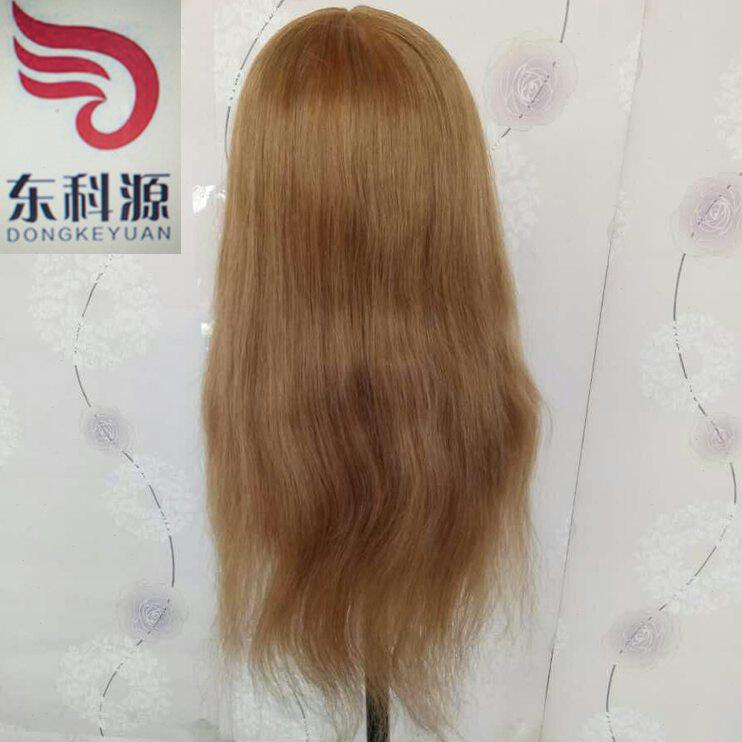 甄选头模带肩膀真发假人头练习头盘发编发化妆造型模特头可烫拉卷
